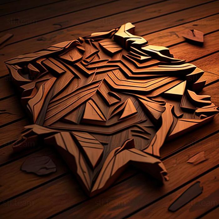 3D model Wooden Floor game (STL)